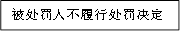 被处罚人不履行处罚决定